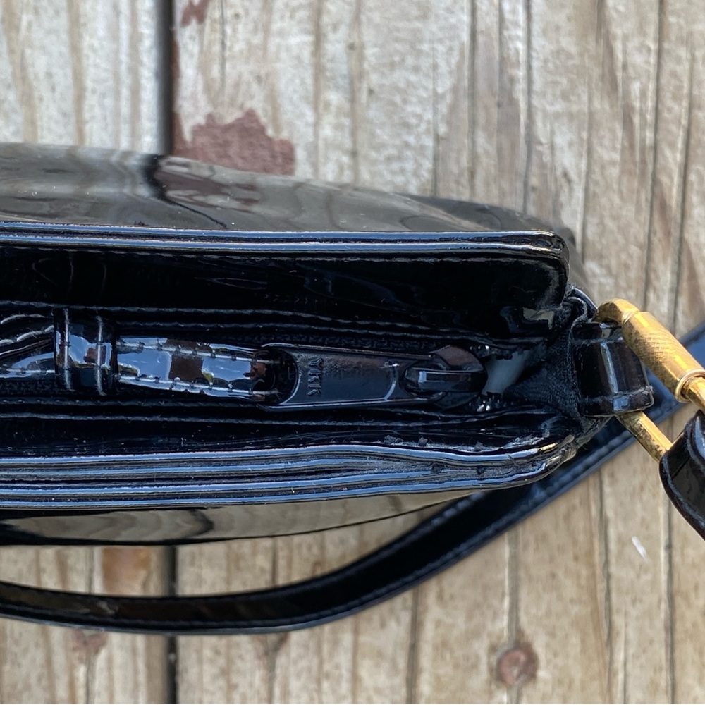 Bundle 3 for 50% off 1970s-80s Ganson Black Patent Leather Bag - Picture 6 of 11